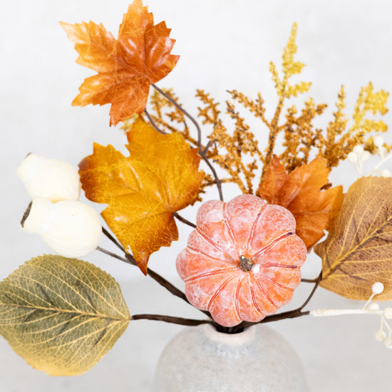 Pumpkin Orange, Mixed Berry and Leaf Pick