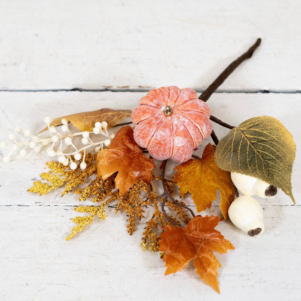 Pumpkin Orange, Mixed Berry and Leaf Pick