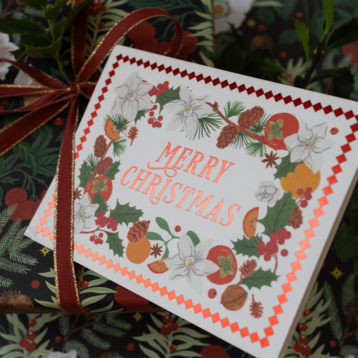 MERRY CHRISTMAS FLORA | greeting card