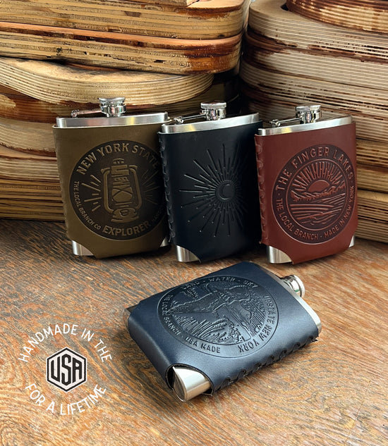 Leather Wrapped Flask