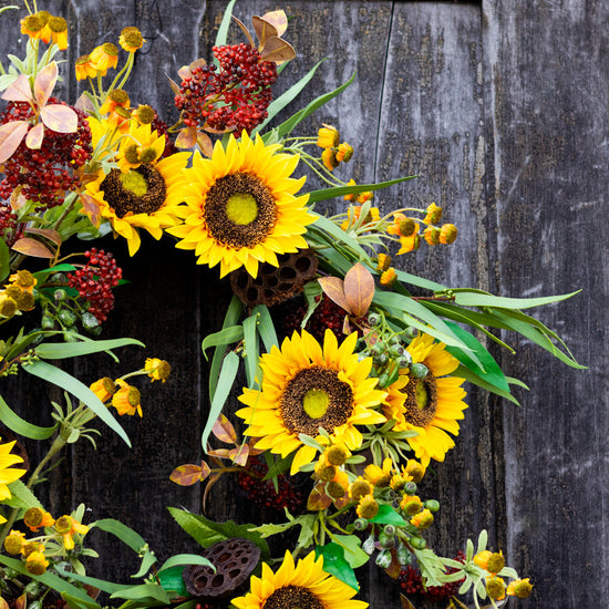 Sunflower Harvest Wreath