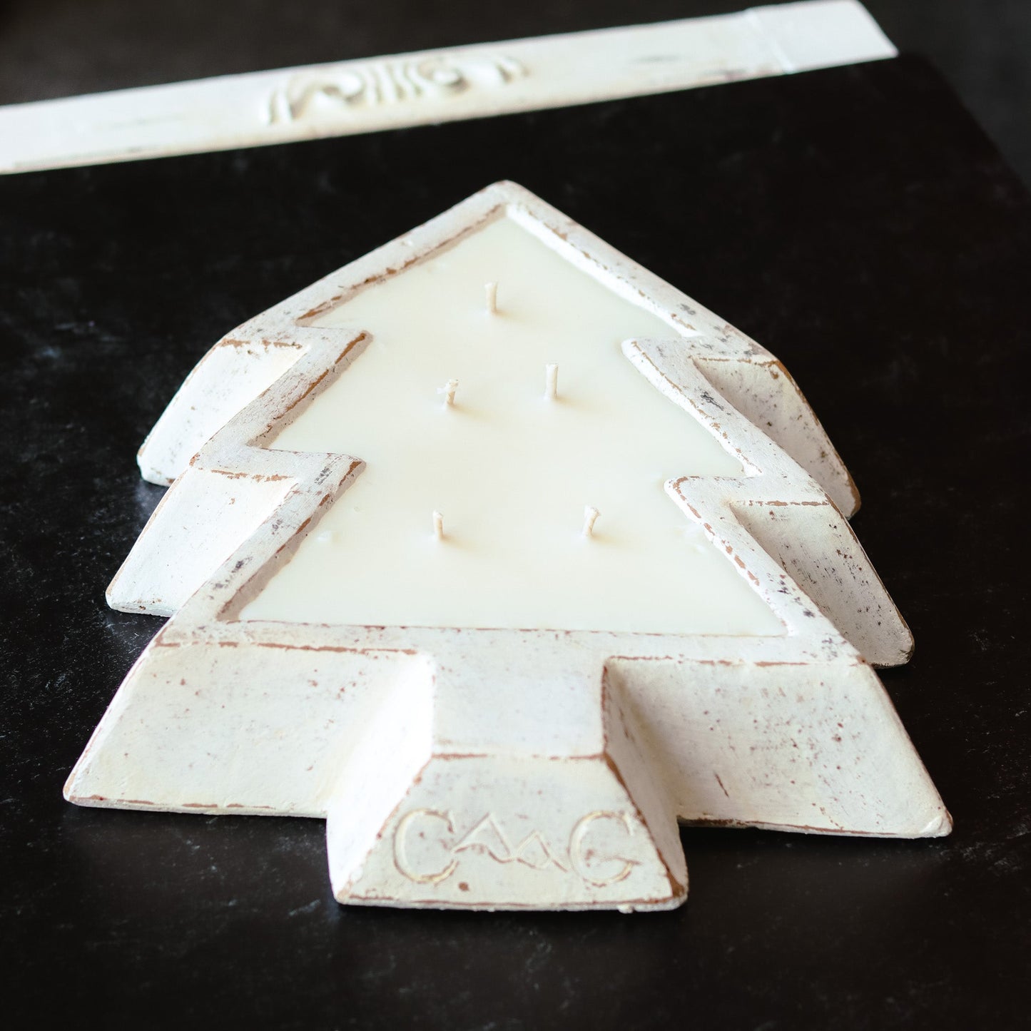 White Pottery Tree Bowl Candle - Blackberry Ginger