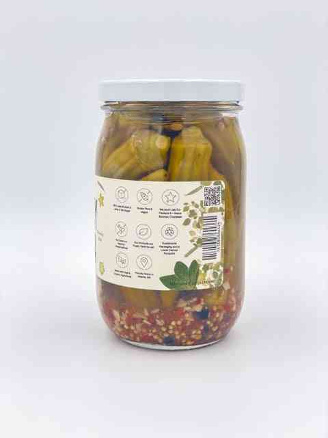 Gourmet Pickled Vegetables - Spicy Pickled Okra