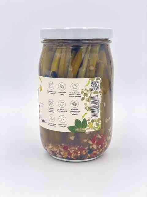 Spicy Pickled Green Beans - Pickled Vegetables for Charcuterie