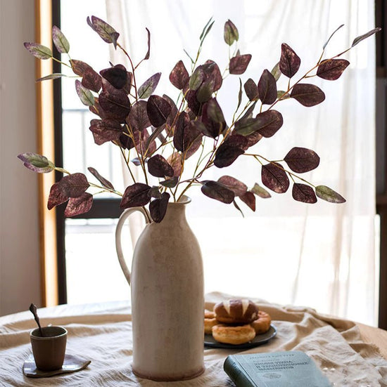 Midnight Plum Eucalyptus Stem 37.7" Tall