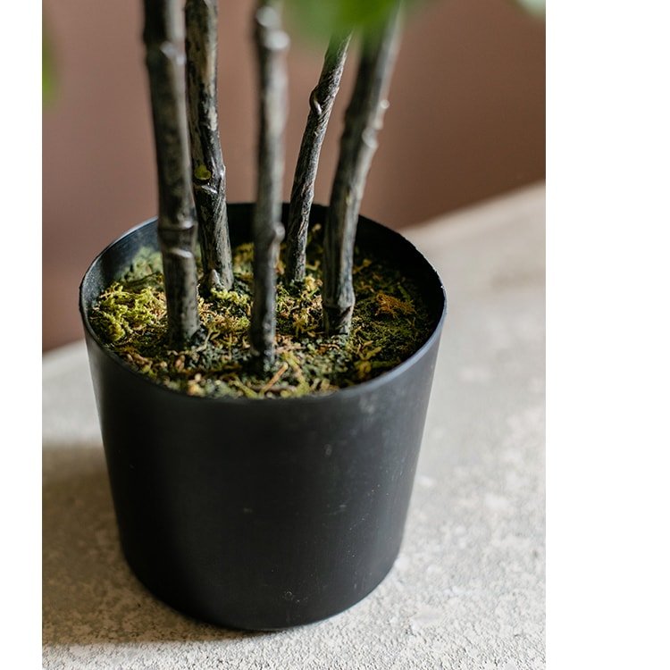 Artificial Potted Pilea Plant 26" Tall — decorative artificial greenery for indoor spaces distinctive decor choice