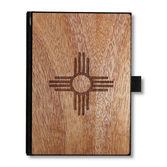 Handcrafted Wooden Journal / Planner (New Mexico State Flag)