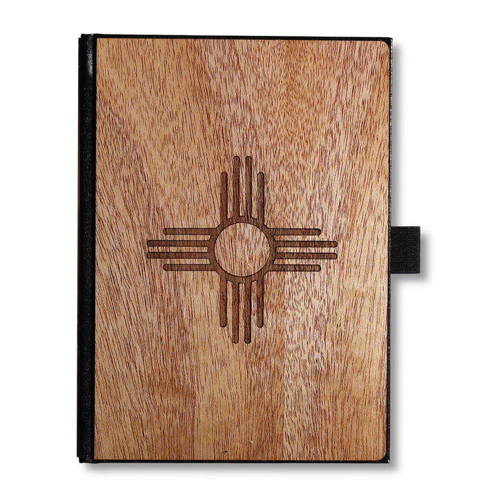Handcrafted Wooden Journal / Planner (New Mexico State Flag)