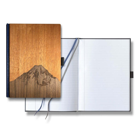HandcraftedWood Journal / Planner (Mt. Rainier Inlay in Walnut & Mahogany)