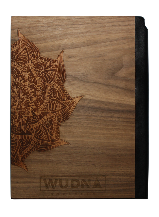 Wooden Journal / Planner | Yoga Mandala Inlay