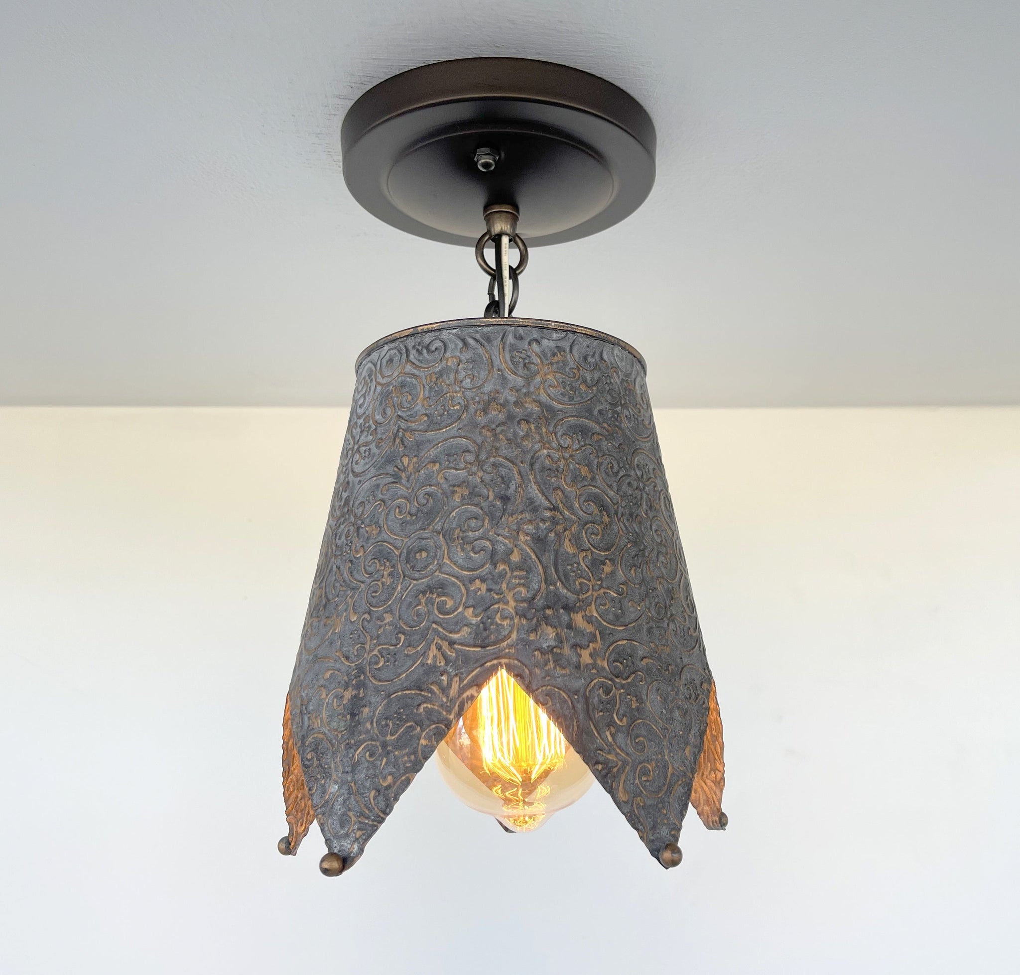 Jubilant FARMHOUSE BARN Ornate Ceiling Light