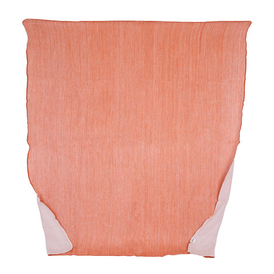 Reversible Handwoven Alpaca Throw Blanket | Melon & White | Kani Collection