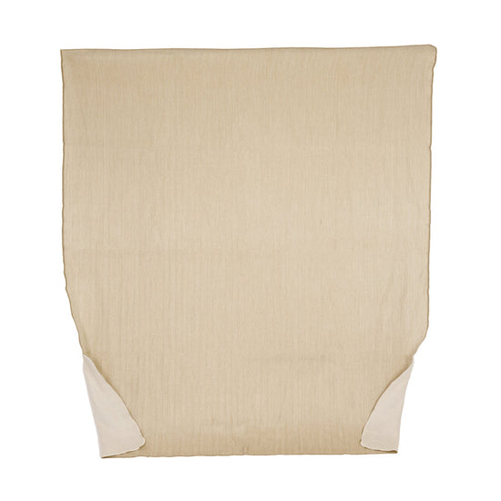 Reversible Handwoven Alpaca Throw Blanket | Natural Tobacco & White | Kani Collection