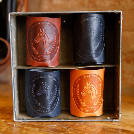 Leather Can Koozie -USA Made