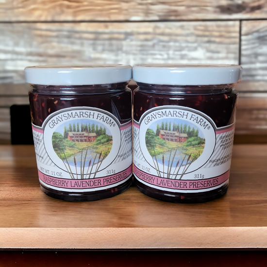 Gourmet Raspberry Lavender Preserve Jam - Herb Infused Spread