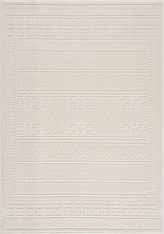 Bahar Cream Washable Area Rug
