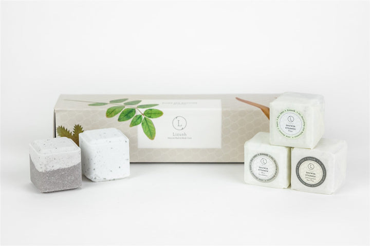 Earthy Shower Steamer Gift Box – 5 Natural Steamers
