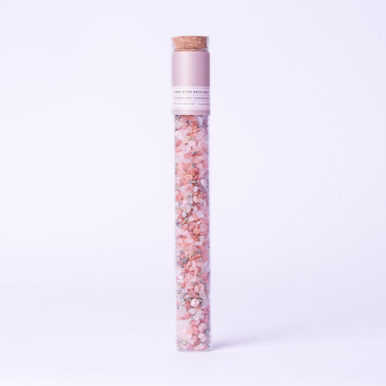 Natural Bath Salts Gift Set – 8 Glass Tubes