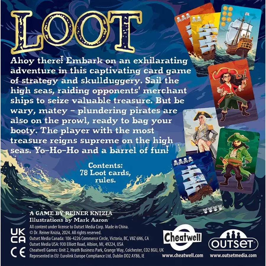 Loot - A Captivating Card Game of Strategy & Skullduggery - Outset