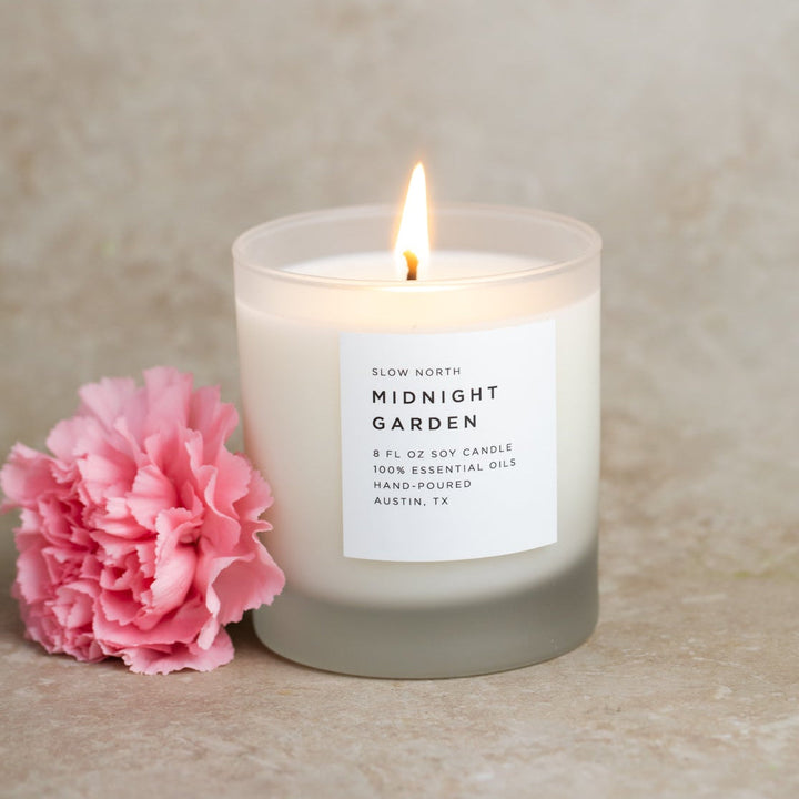 Midnight Garden - Signature Soy Candle – Lavender, Rosemary & Geranium