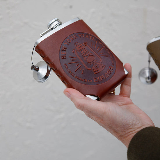 Leather Wrapped Flask
