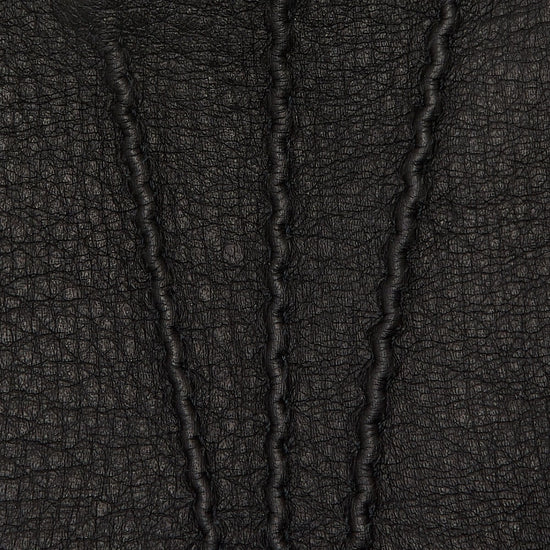 Matteo (black) - Italian gloves made of American deerskin leather with cashmere lining