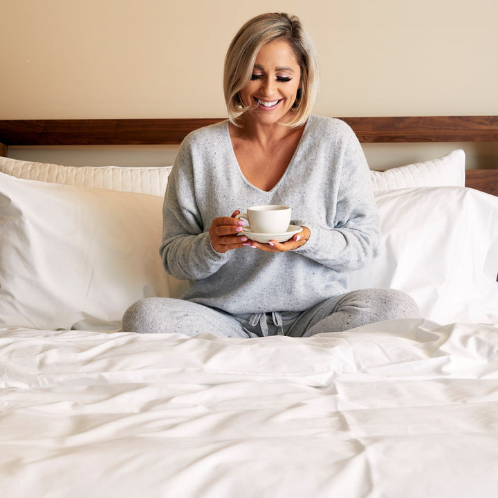 Cozy Bamboo Cotton Duvet Cover - Viscose from Bamboo + Cotton - Snow