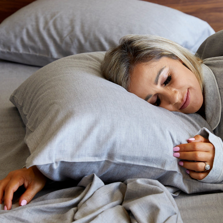 Cozy Bamboo Cotton Pillowcases - Viscose from Bamboo + Cotton - Silver
