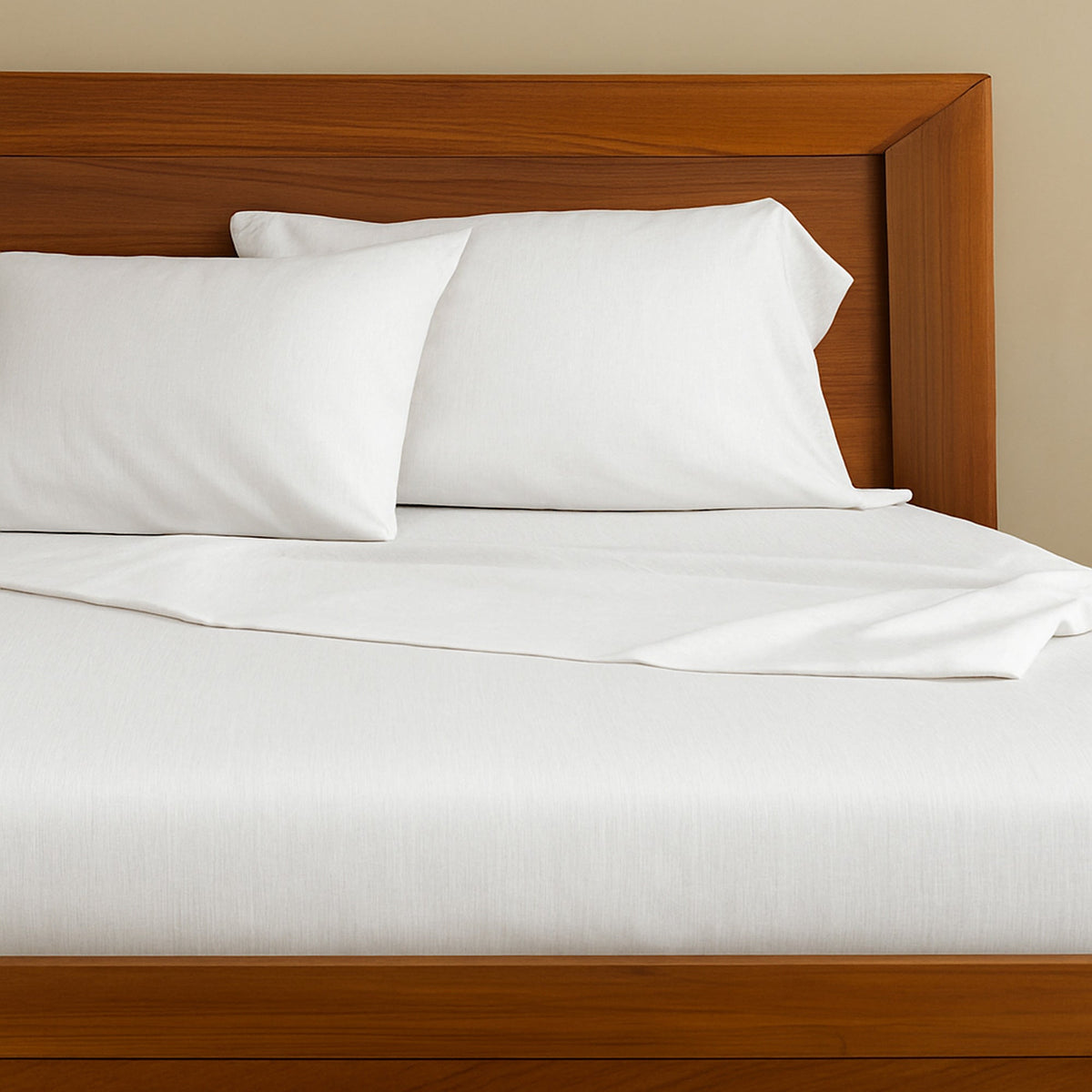 Cozy Bamboo Cotton Pillowcases - Viscose from Bamboo + Cotton - Snow