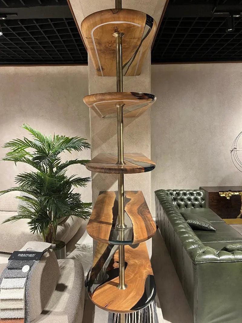 Epoxy Resin Shelves – Modern Room Divider