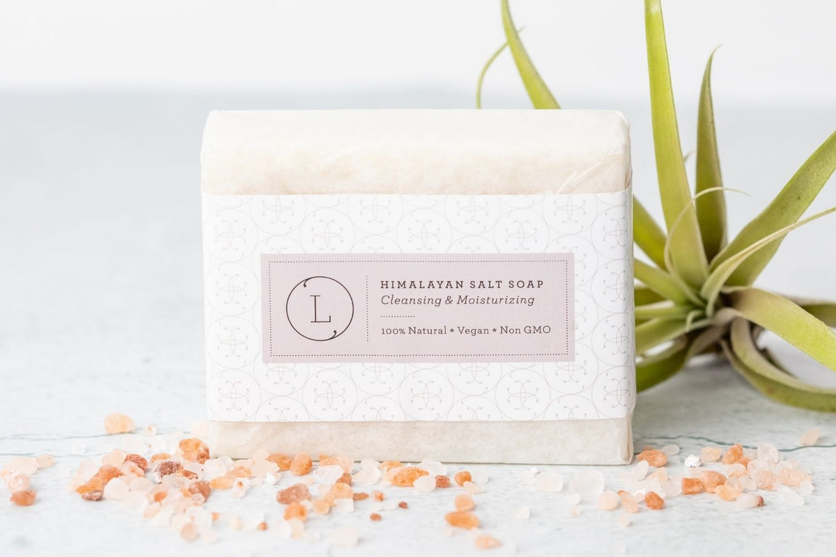 Himalayan Salt Soap Bars – Natural Unscented Vegan Set of 2