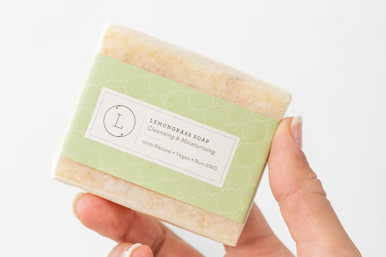 Lemongrass Handmade Soap Bars – Natural Vegan Set of 2
