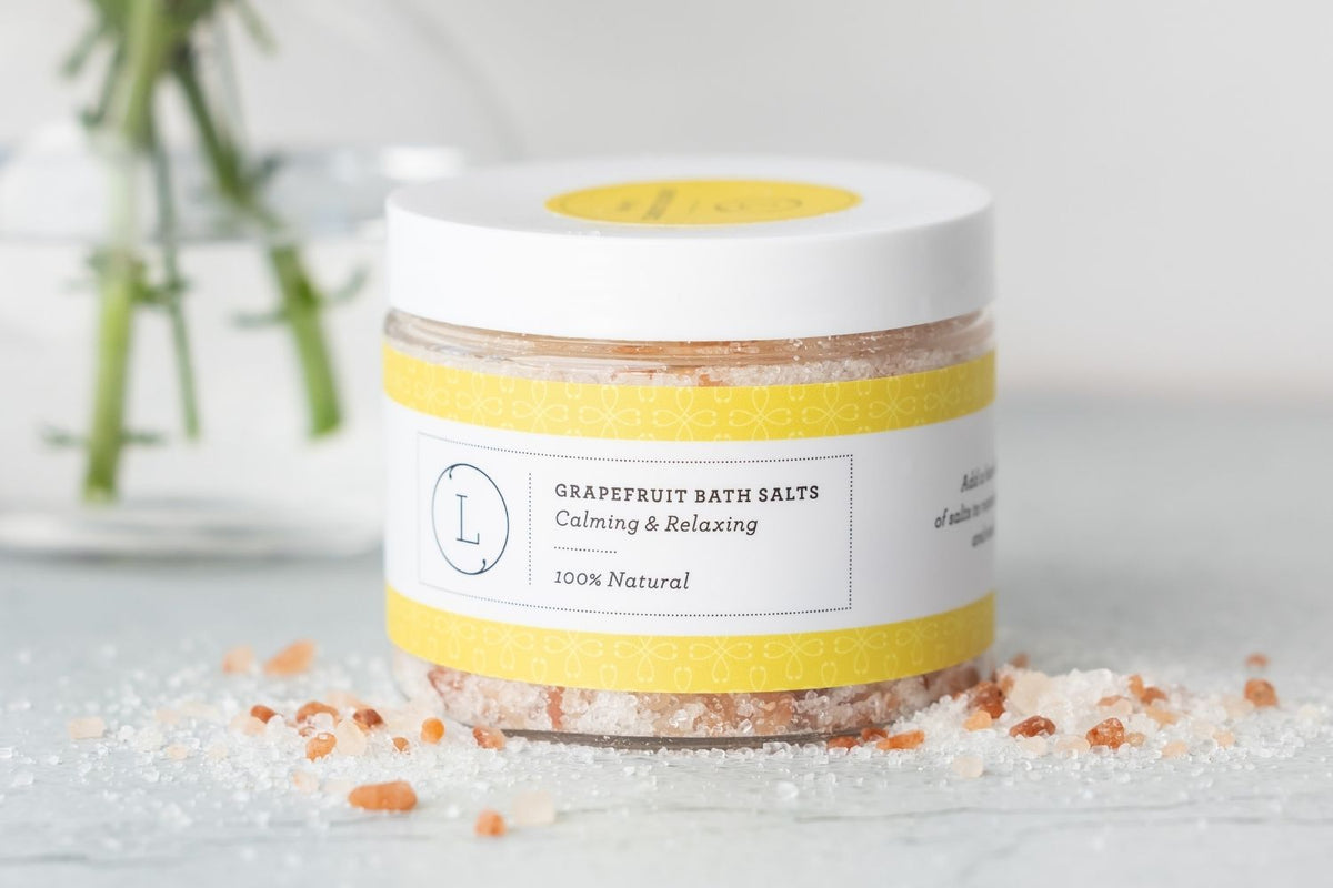 Grapefruit Bath Salts – Dead Sea, Epsom & Himalayan Soak