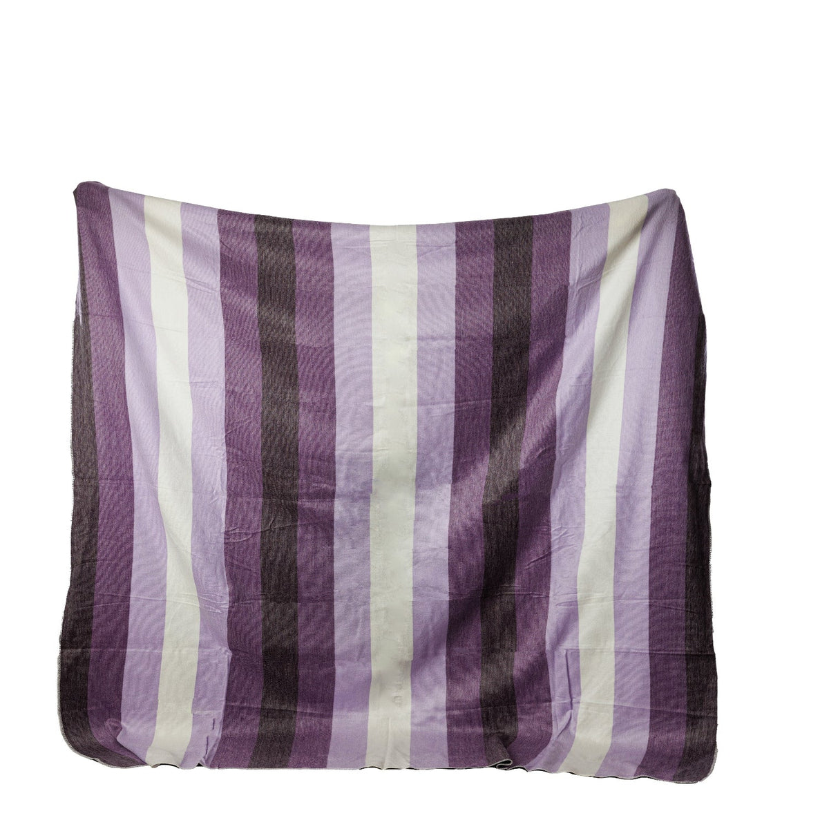 Handwoven Alpaca Throw Blanket | Purple, Lavender & Cream | Nawi Collection