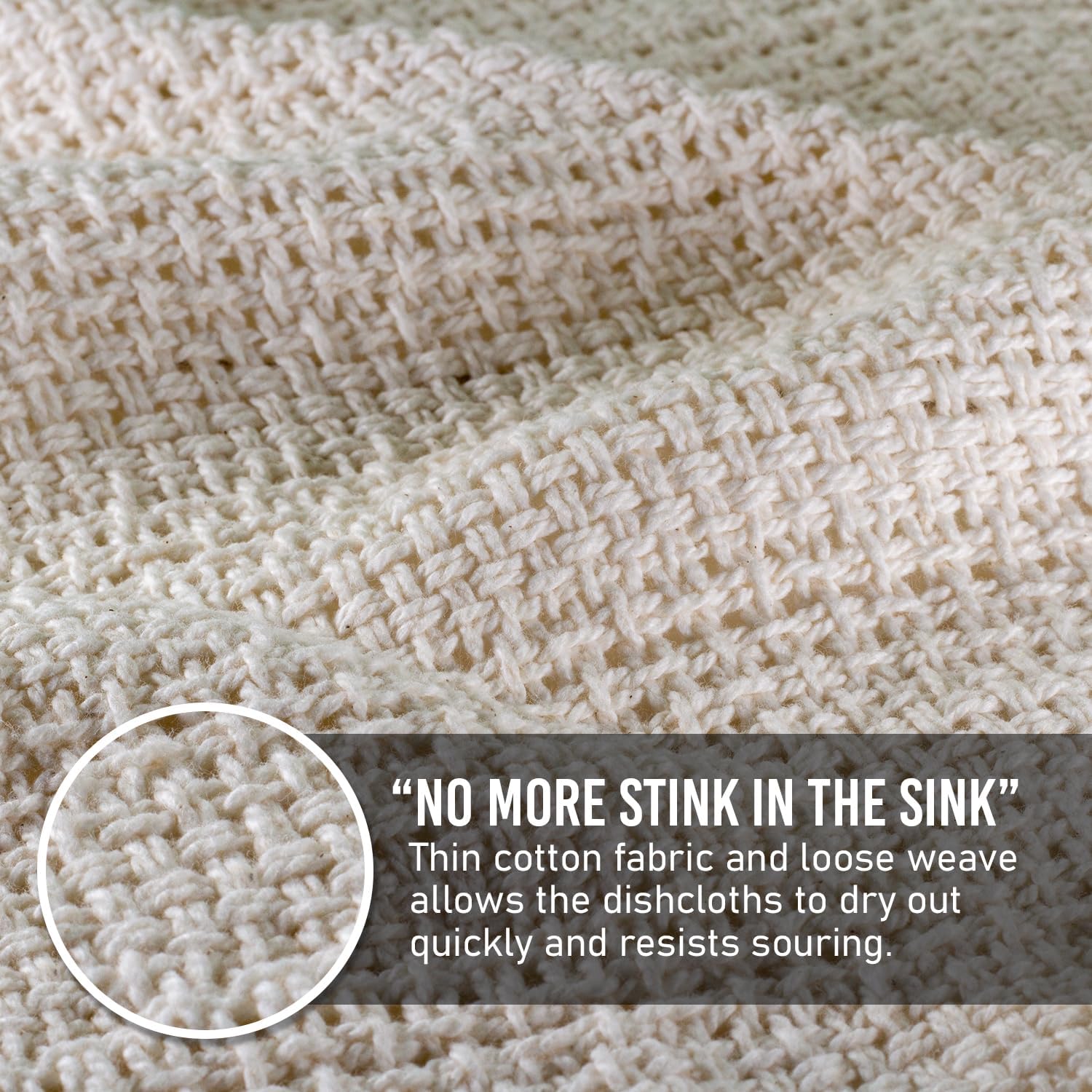 100% Cotton Dishcloths 11" x 11"