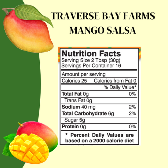 Mango Salsa - Medium, 16 oz - Fruit Salsa