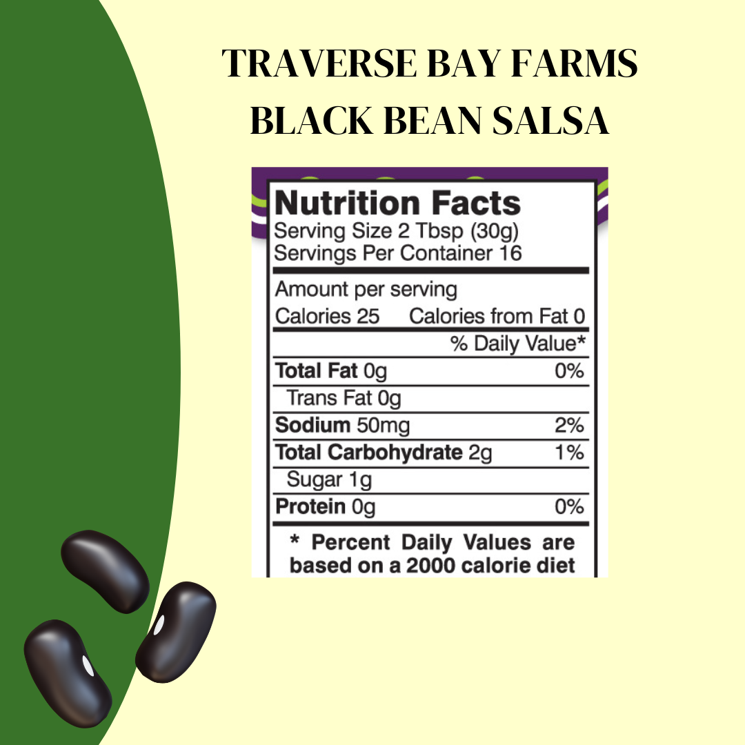 Black Bean Salsa - Medium, 16 oz - Mexican Salsa