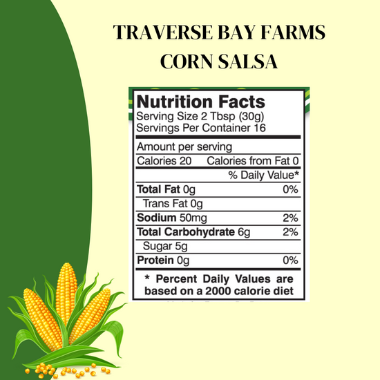 Corn Salsa - Medium, 16 oz - Salsa for Appetizers