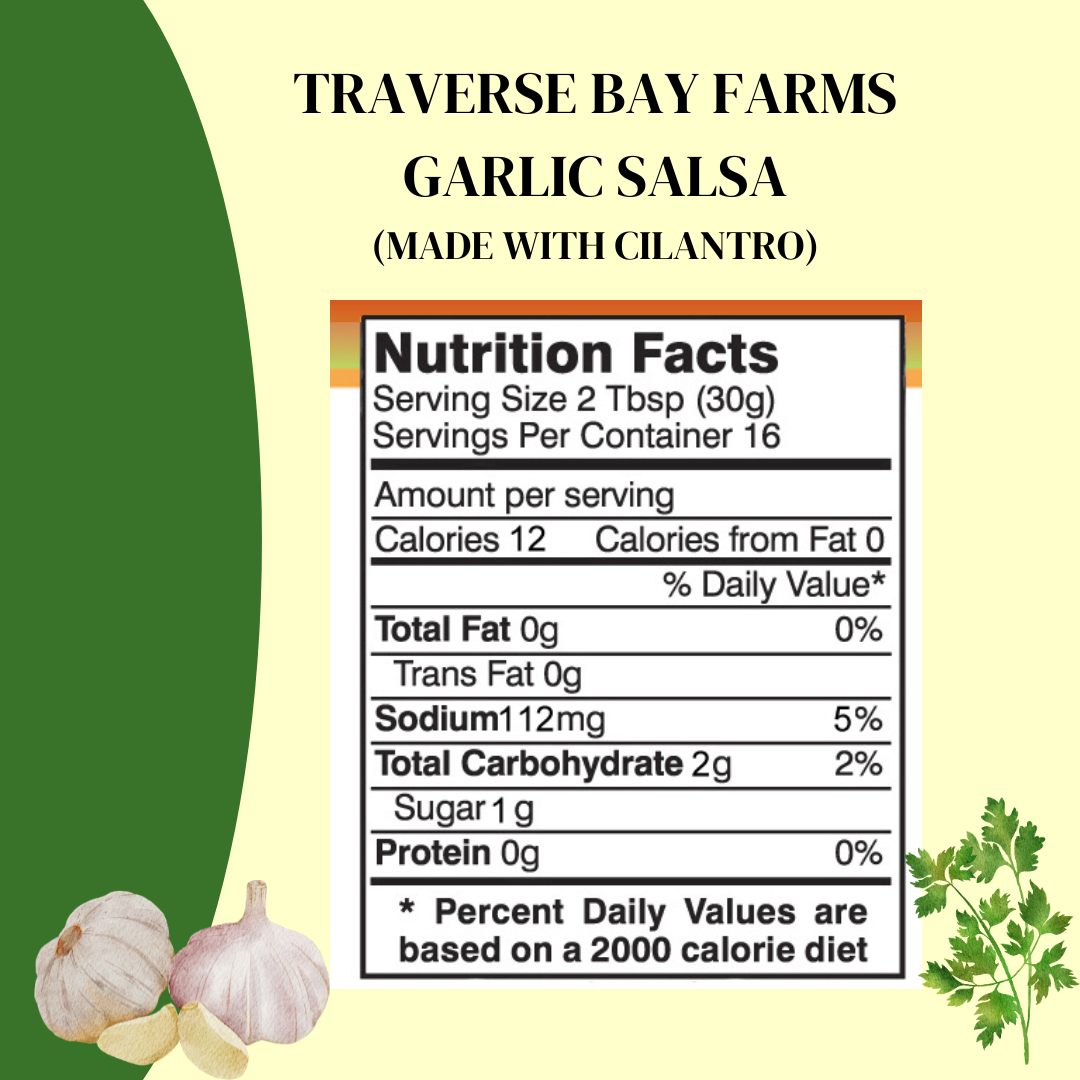 Spicy Garlic Salsa - Medium, 16 oz -