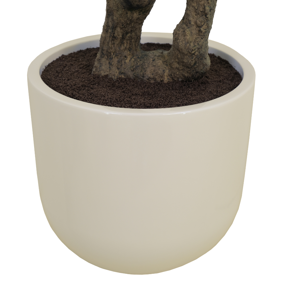 7.5' Faux Potted Olive Tree