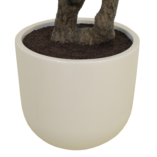 7.5' Faux Potted Olive Tree