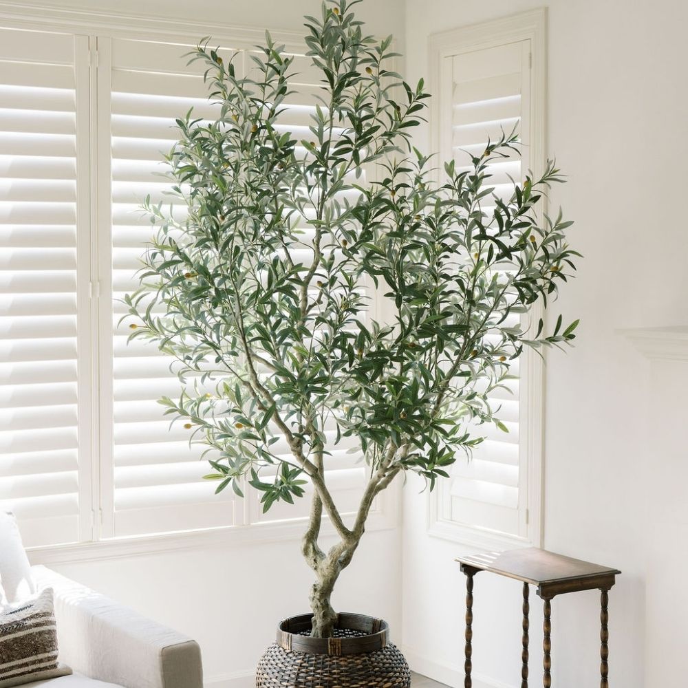 8' Faux Olive Tree
