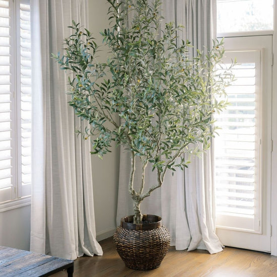8' Faux Olive Tree