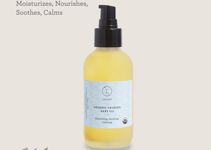 USDA Organic Calming Baby Oil – Natural Baby Skincare