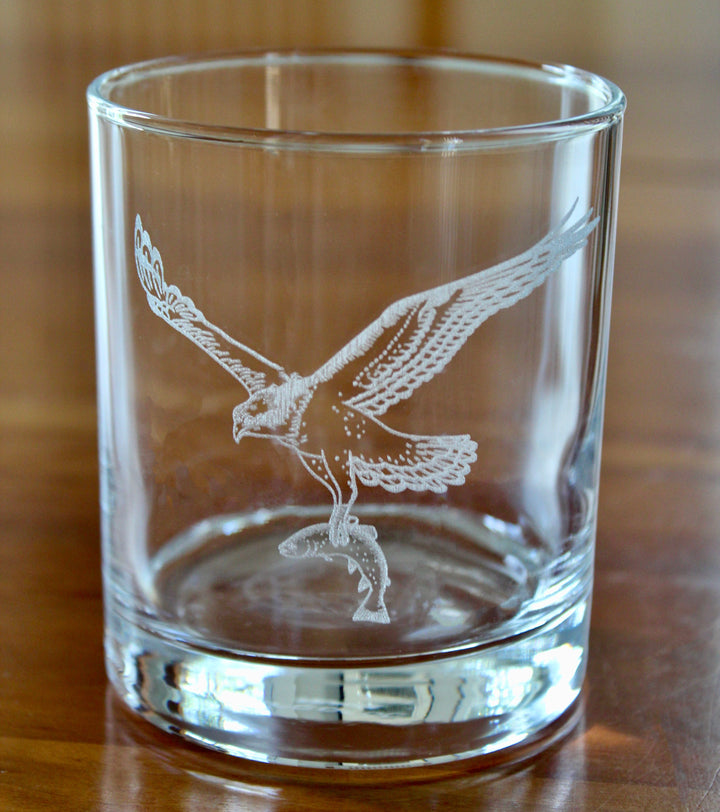 Osprey Laser Engraved Glasses - Coastal Gift