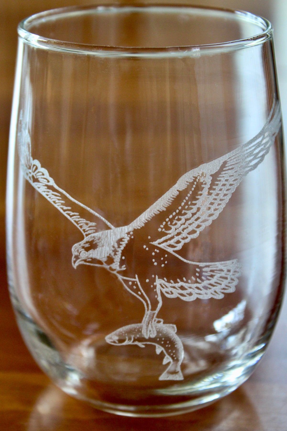 Osprey Laser Engraved Glasses - Coastal Gift