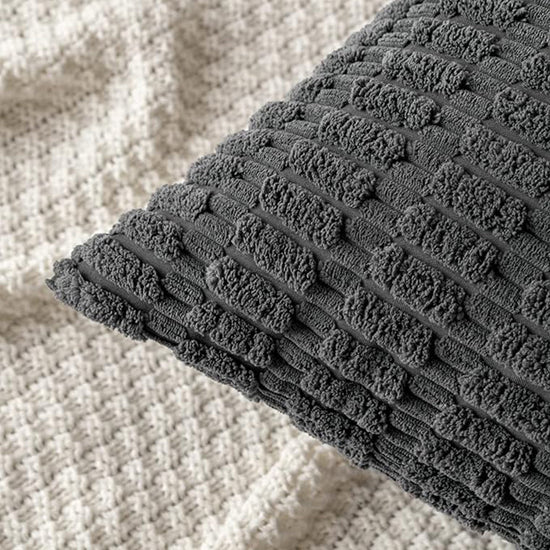 18"x18" tufted dot corduroy throw pillow 16 colors soft 3d dotted texture  450g insert included