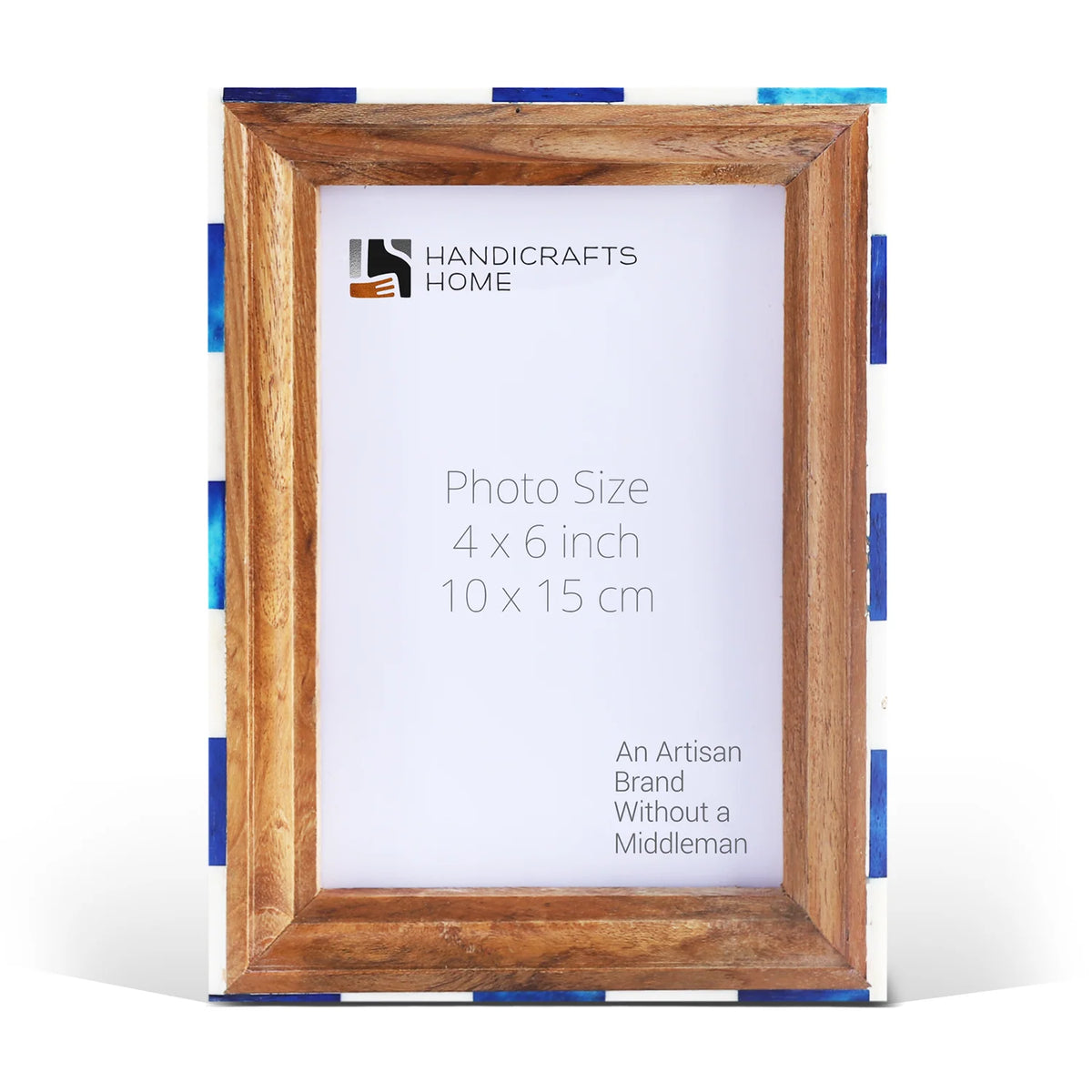 Picture Frame Handmade Fairground Carousel Bone Inlay Wood – 4x6 & 5x7"