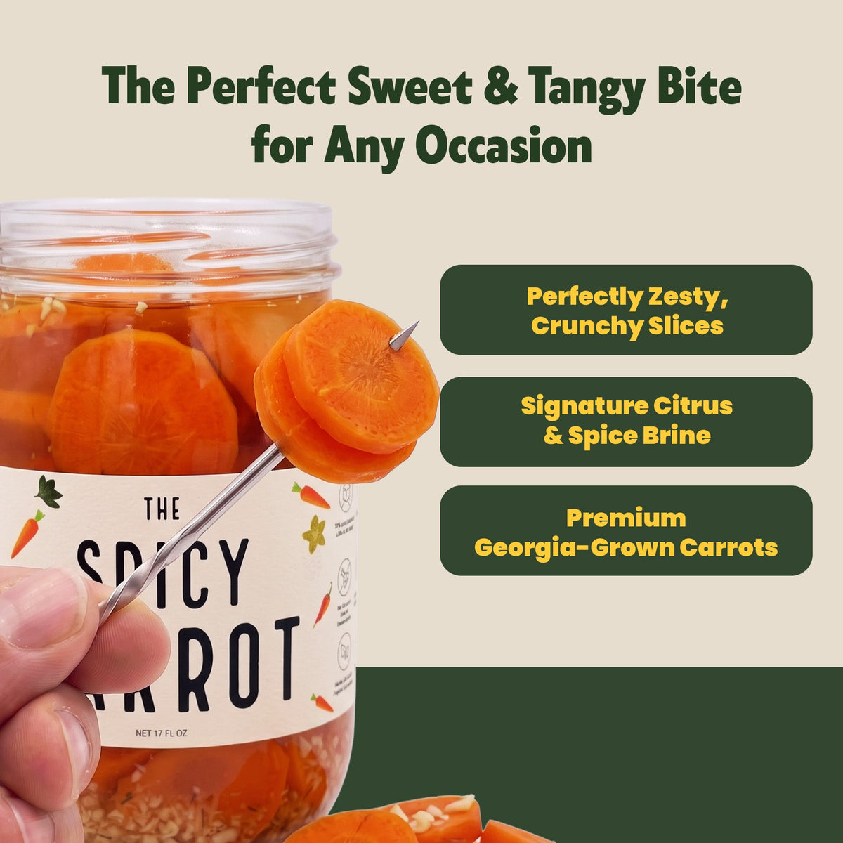 Spicy Pickled Carrots - Pickles for Charcuterie