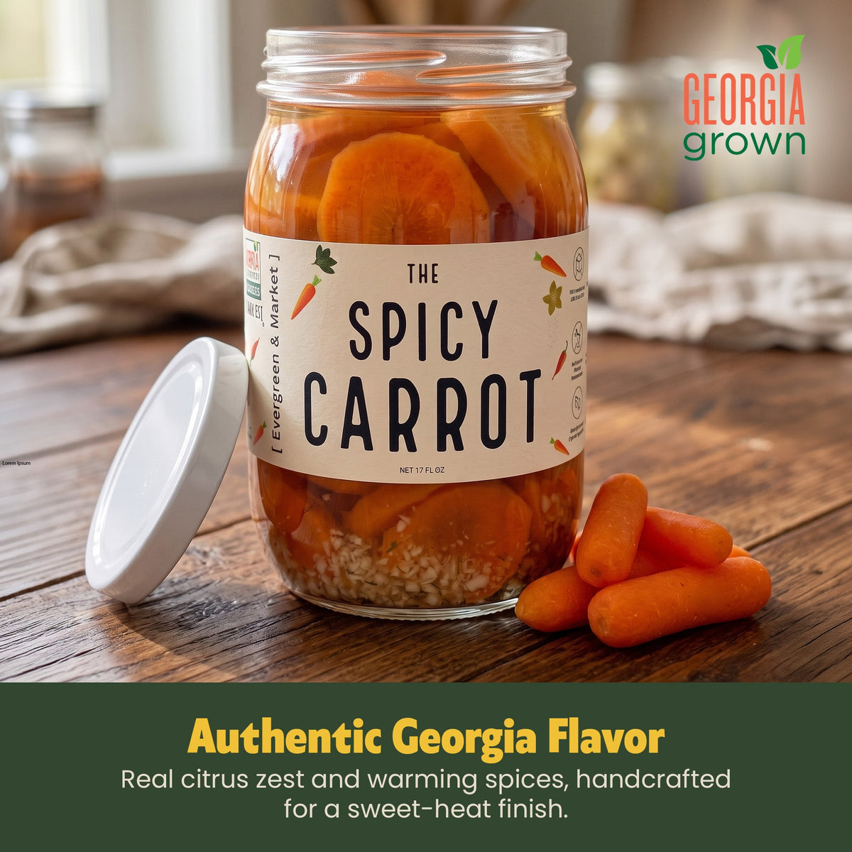 Spicy Pickled Carrots - Pickles for Charcuterie